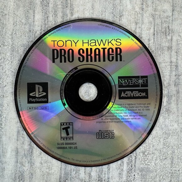 Tony Hawk Pro Skater (Sony Playstation) 1999 - Disc Only  - PS1 Tested - Picture 1 of 3